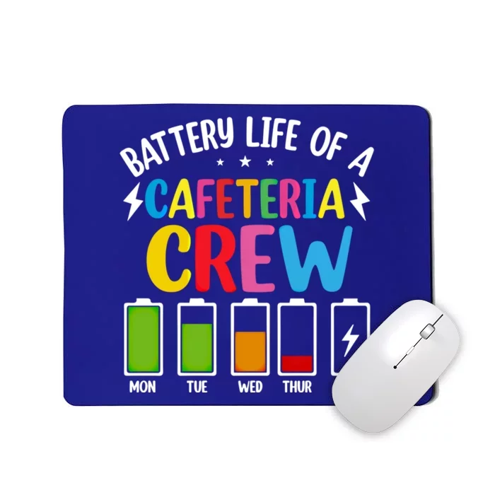 Battery Life Of The Cafeteria Crew Gift Cafeteria School Meaningful Gift Mousepad