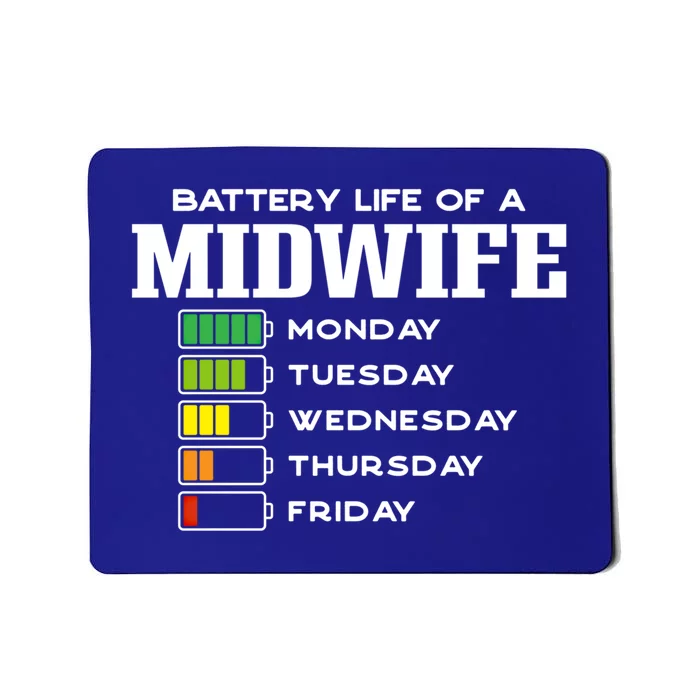 Battery Life Of A Midwife Employee Doula Staff Funny Funny Gift Mousepad