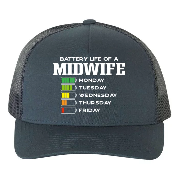 Battery Life Of A Midwife Employee Doula Staff Funny Funny Gift Yupoong Adult 5-Panel Trucker Hat