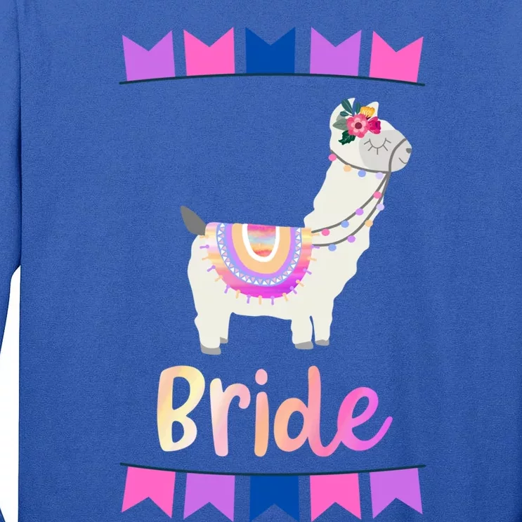 Bride Llama Outfit Bachelorette Party Gift Tall Long Sleeve T-Shirt