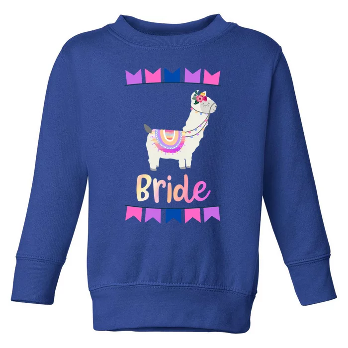 Bride Llama Outfit Bachelorette Party Gift Toddler Sweatshirt