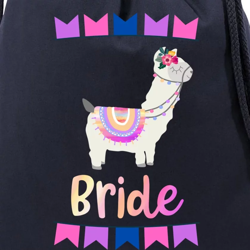 Bride Llama Outfit Bachelorette Party Gift Drawstring Bag