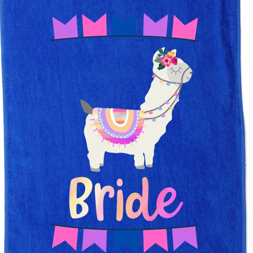 Bride Llama Outfit Bachelorette Party Gift Platinum Collection Golf Towel