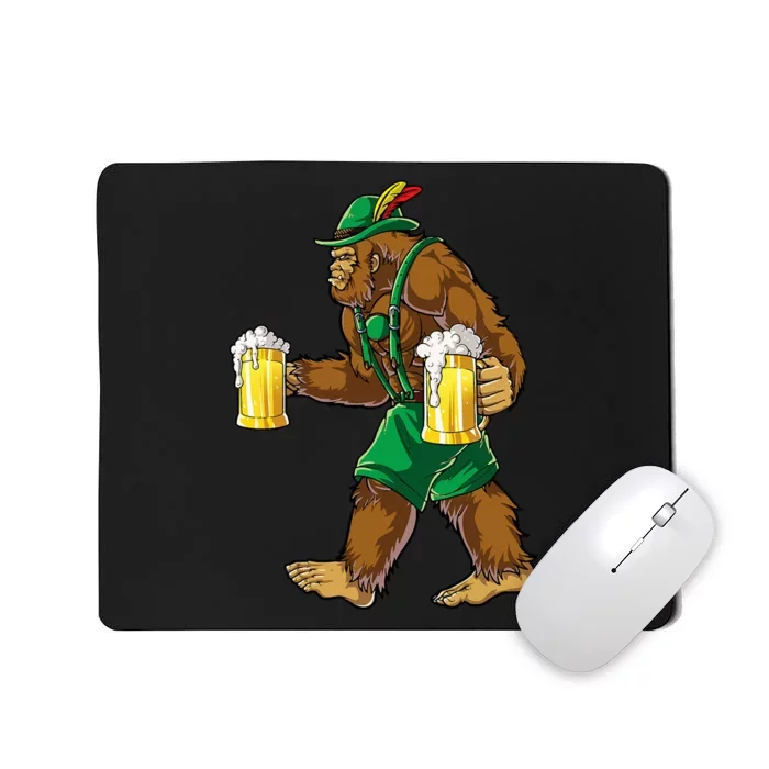 Bigfoot Lederhosen Oktoberfest Prost Beer Mug Mousepad