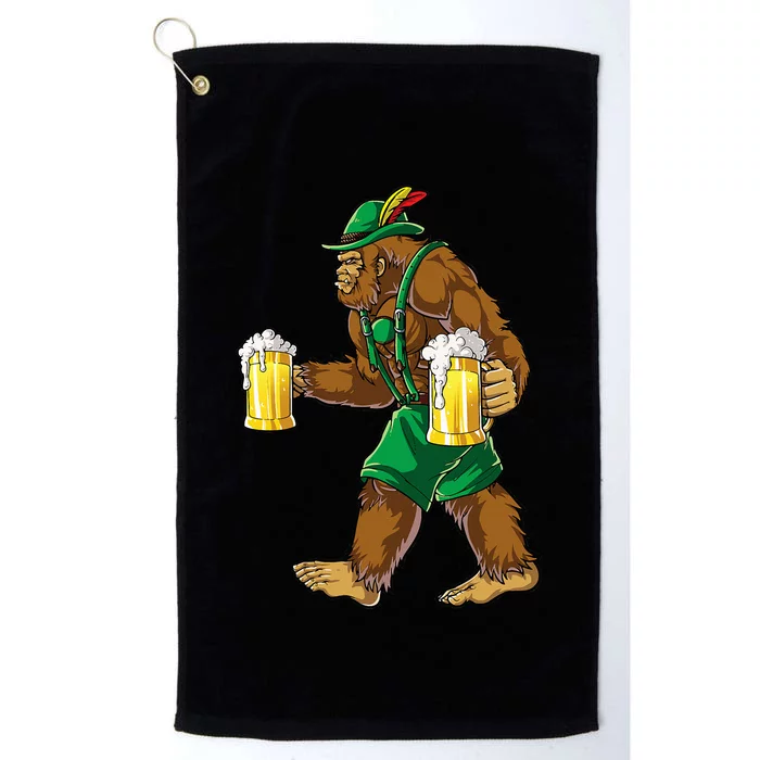 Bigfoot Lederhosen Oktoberfest Prost Beer Mug Platinum Collection Golf Towel