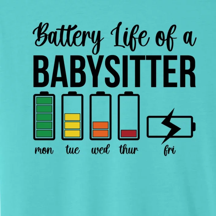 Battery Life Of A Sitter Sitting Sitters Meaningful Gift ChromaSoft Performance T-Shirt