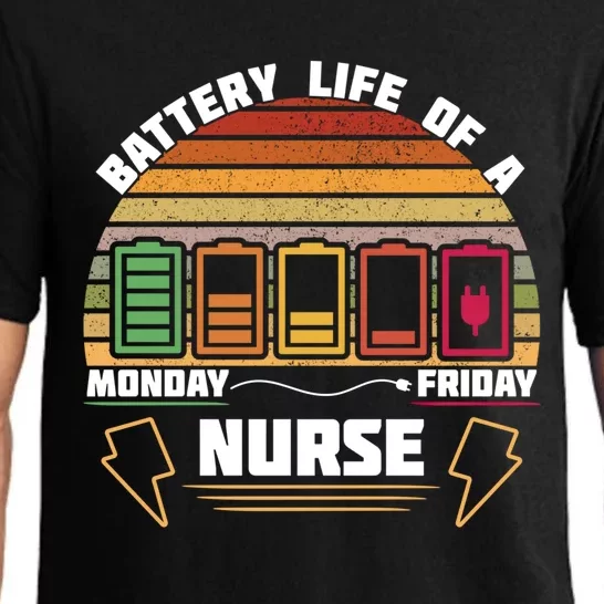 Battery Life Of A Nurse Cna Funny Gift Pajama Set