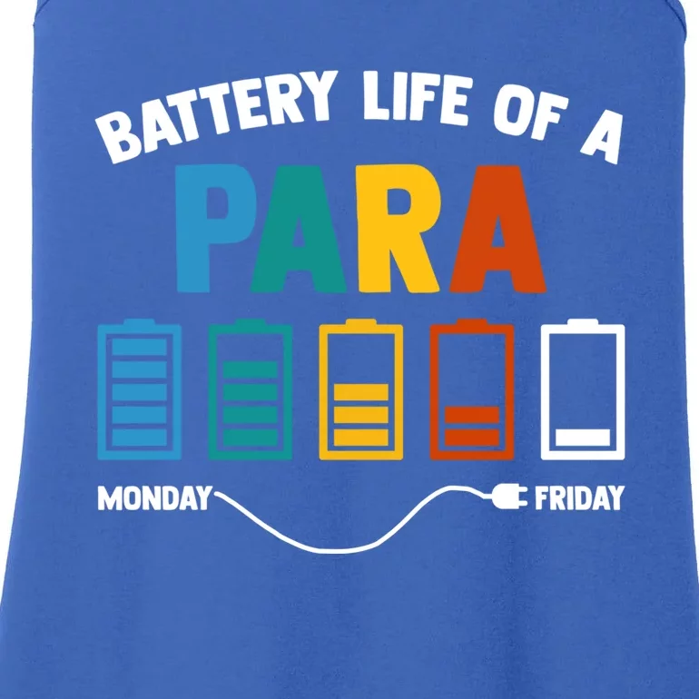 Battery Life Of A Paraprofessional Educator Teacher's Aide Gift Ladies Essential Tank