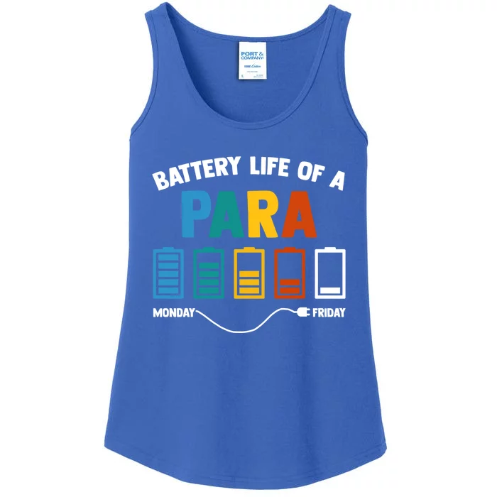 Battery Life Of A Paraprofessional Educator Teacher's Aide Gift Ladies Essential Tank