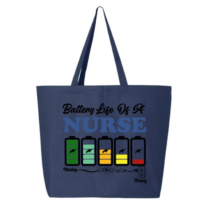 Battery Life Of A Nurse Funny Nursing Cute Gift 25L Jumbo Tote