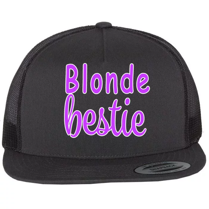 Blonde Bestie Flat Bill Trucker Hat