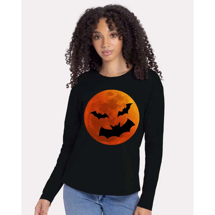 Blood Moon Womens Cotton Relaxed Long Sleeve T-Shirt