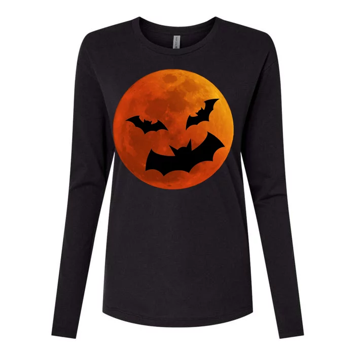 Blood Moon Womens Cotton Relaxed Long Sleeve T-Shirt