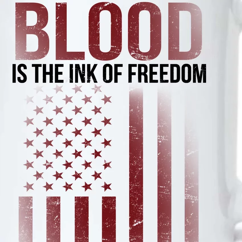 Blood The Ink of Freedom Black Color Changing Mug