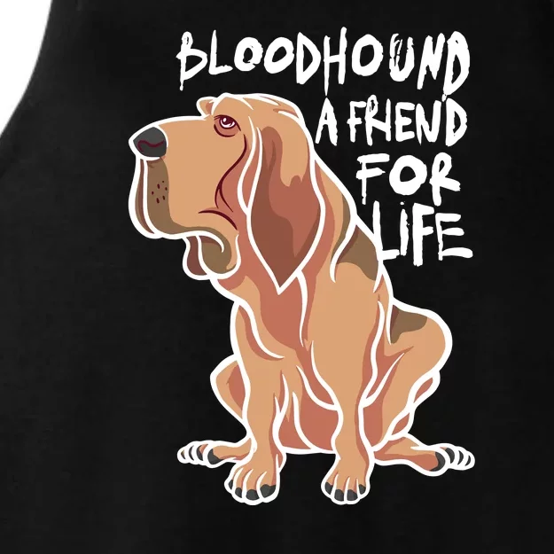 Bloodhound A Friend For Life Ladies Tri-Blend Wicking Tank