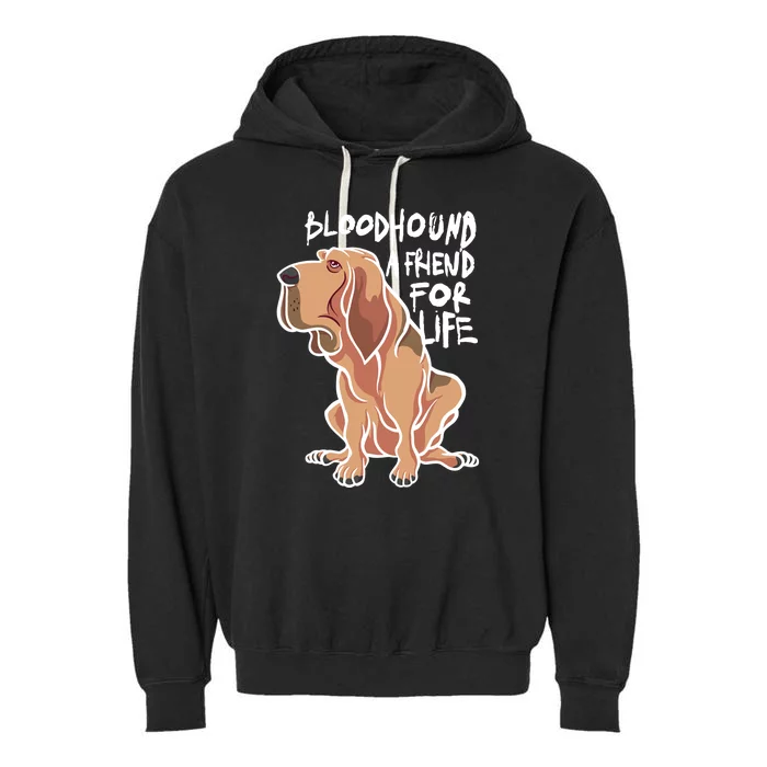 Bloodhound A Friend For Life Garment-Dyed Fleece Hoodie