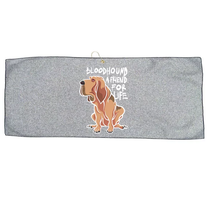 Bloodhound A Friend For Life Large Microfiber Waffle Golf Towel