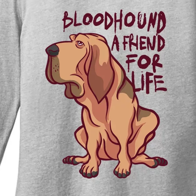 Bloodhound A Friend For Life Womens CVC Long Sleeve Shirt