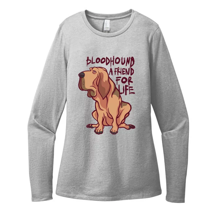 Bloodhound A Friend For Life Womens CVC Long Sleeve Shirt