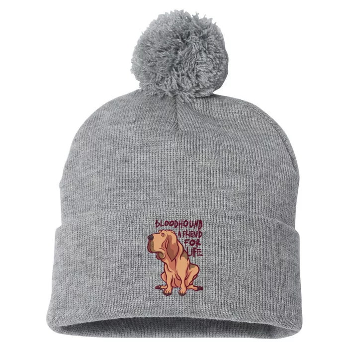 Bloodhound A Friend For Life Pom Pom 12in Knit Beanie