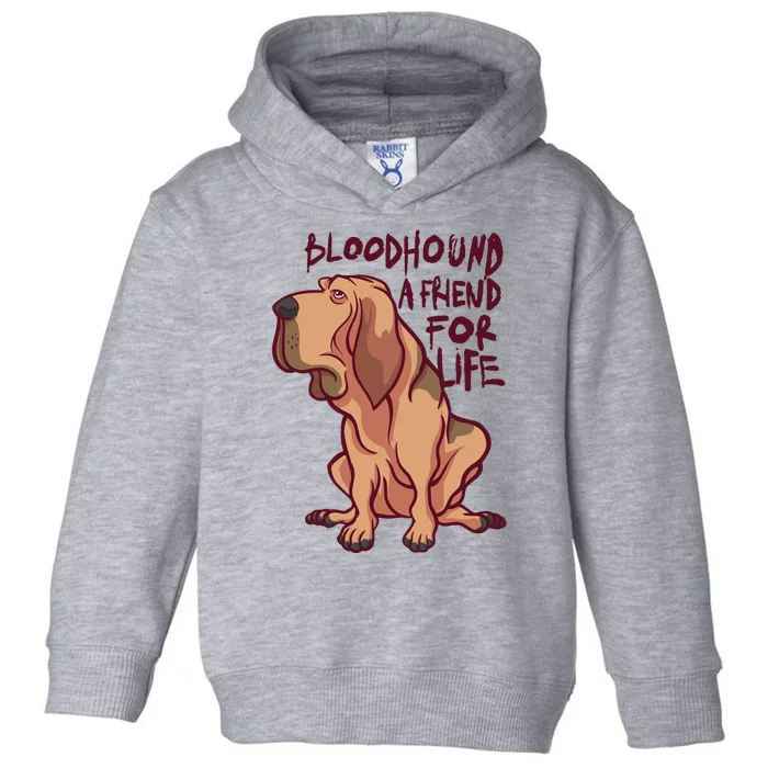 Bloodhound A Friend For Life Toddler Hoodie