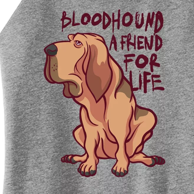 Bloodhound A Friend For Life Women’s Perfect Tri Rocker Tank