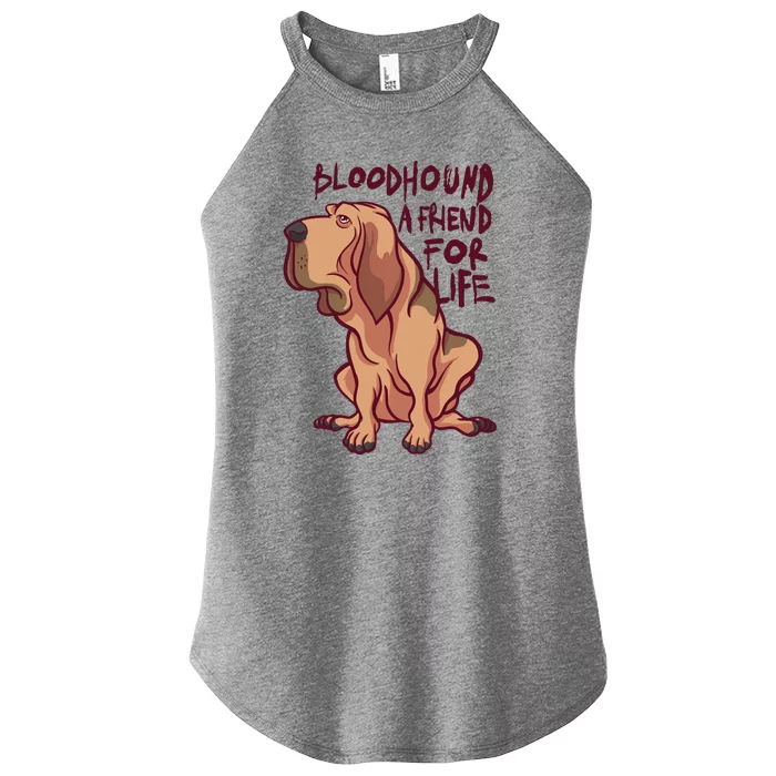 Bloodhound A Friend For Life Women’s Perfect Tri Rocker Tank