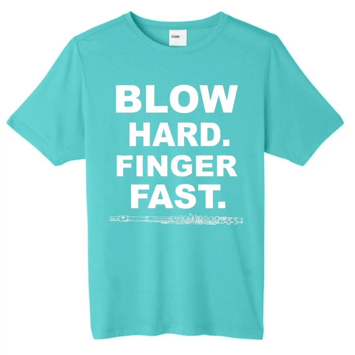 Blow Hard Finger Fast Flute ChromaSoft Performance T-Shirt