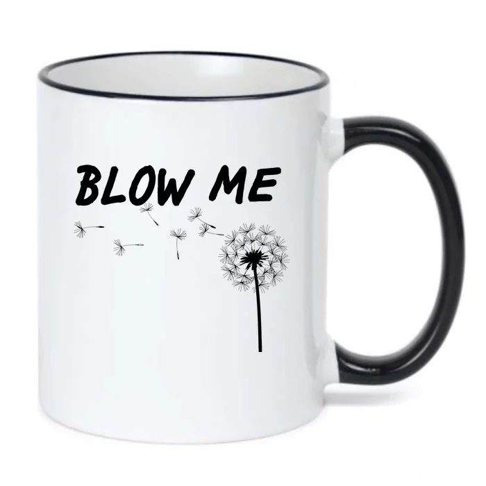 Blow Me Dandelion Black Color Changing Mug