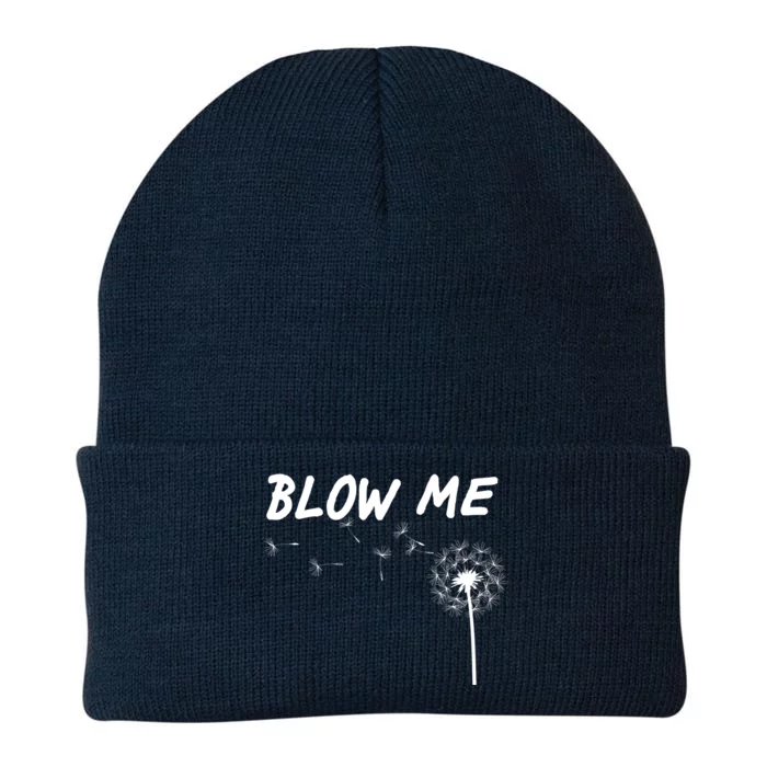 Blow Me Dandelion Knit Cap Winter Beanie