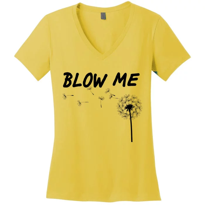 Blow Me Dandelion Women's V-Neck T-Shirt