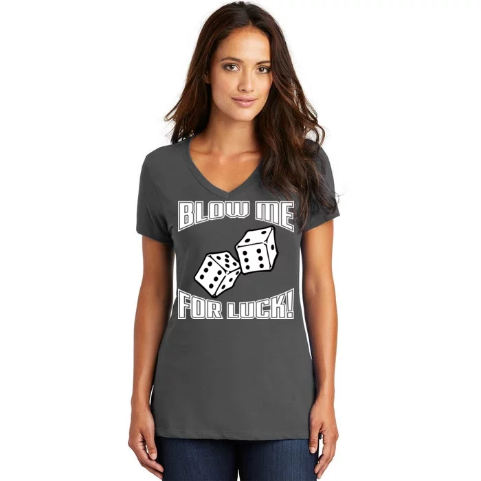 Blow Me For Luck Women's V-Neck T-Shirt