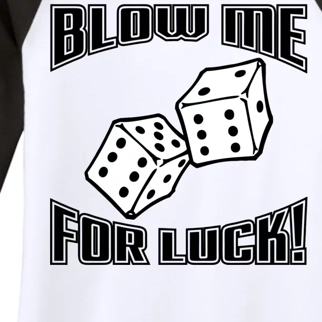 Blow Me For Luck Women's Tri-Blend 3/4-Sleeve Raglan Shirt