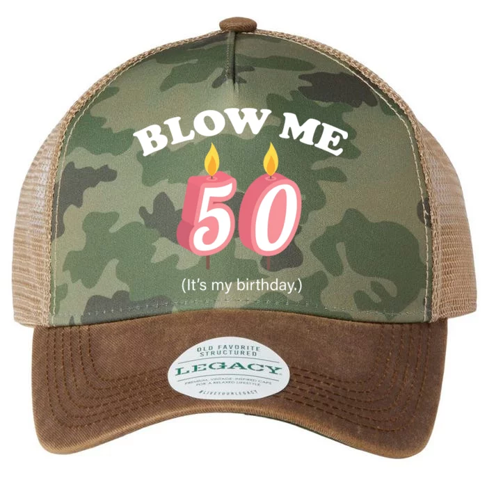 Blow Me It's My 50th Birthday Legacy Tie Dye Trucker Hat