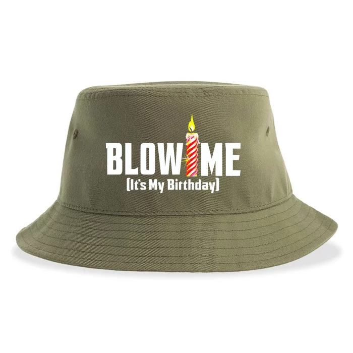 Blow Me It's My Birthday Sustainable Bucket Hat