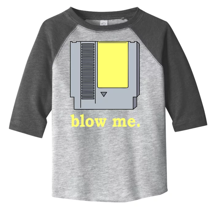 Blow Me Retro Video Game Toddler Fine Jersey T-Shirt