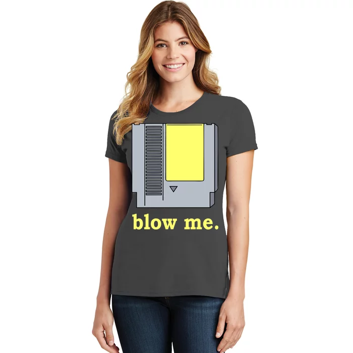 Blow Me Retro Video Game Women's T-Shirt