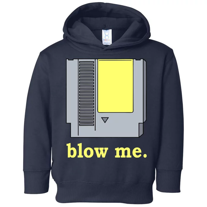 Blow Me Retro Video Game Toddler Hoodie