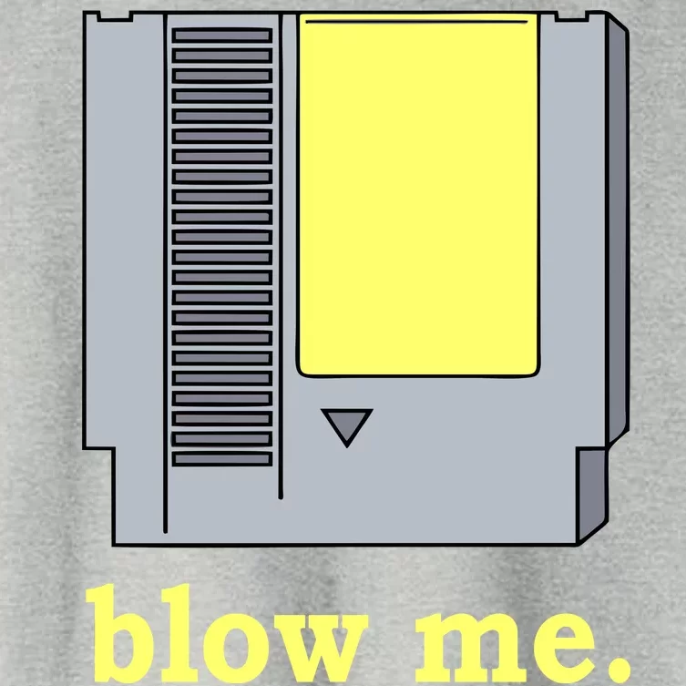 Blow Me Retro Video Game Women's Crop Top Tee