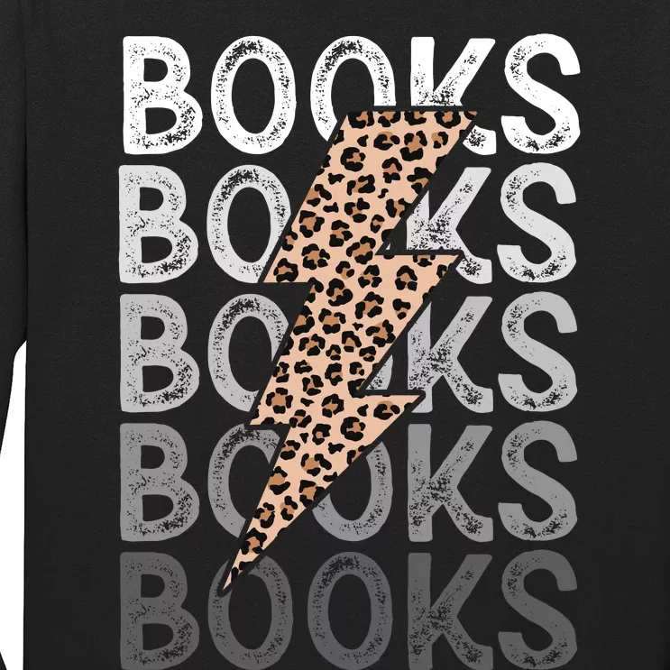 Books Leopard Print Book Club Bookish Long Sleeve Shirt