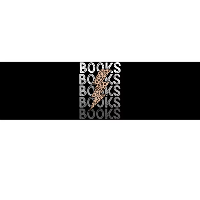 Books Leopard Print Book Club Bookish Bumper Sticker