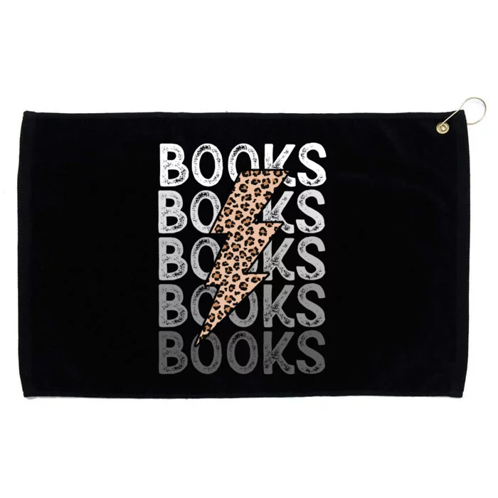 Books Leopard Print Book Club Bookish Grommeted Golf Towel