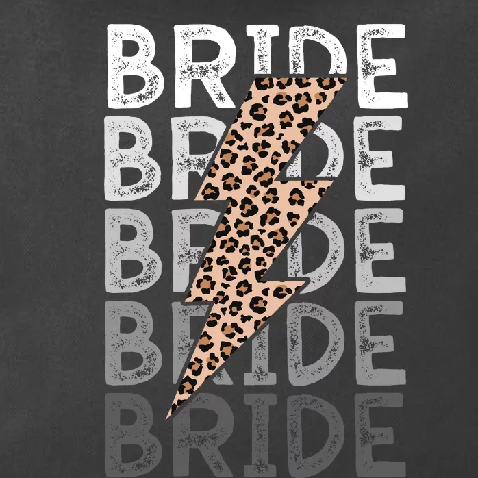 Bride Leopard Print Bachelorette Trip Zip Tote Bag