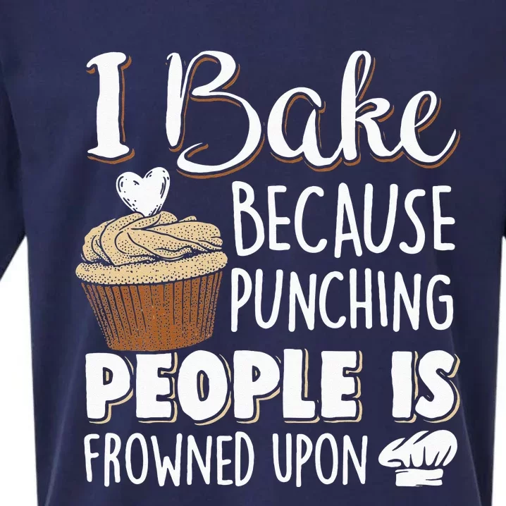 Baking Lover Punching People Baker & Cupcake Sueded Cloud Jersey T-Shirt