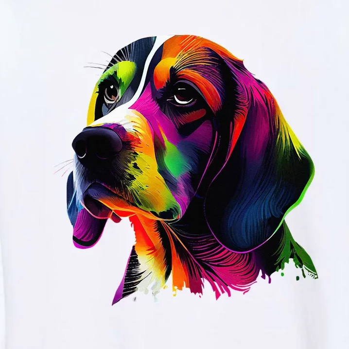 Beagle Lovers Pop Art Beagle Design Funny Beagle Garment-Dyed Sweatshirt