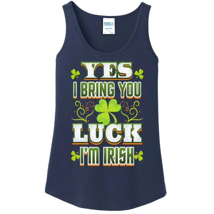 Bring Luck Patricks Day Celebration Ladies Essential Tank