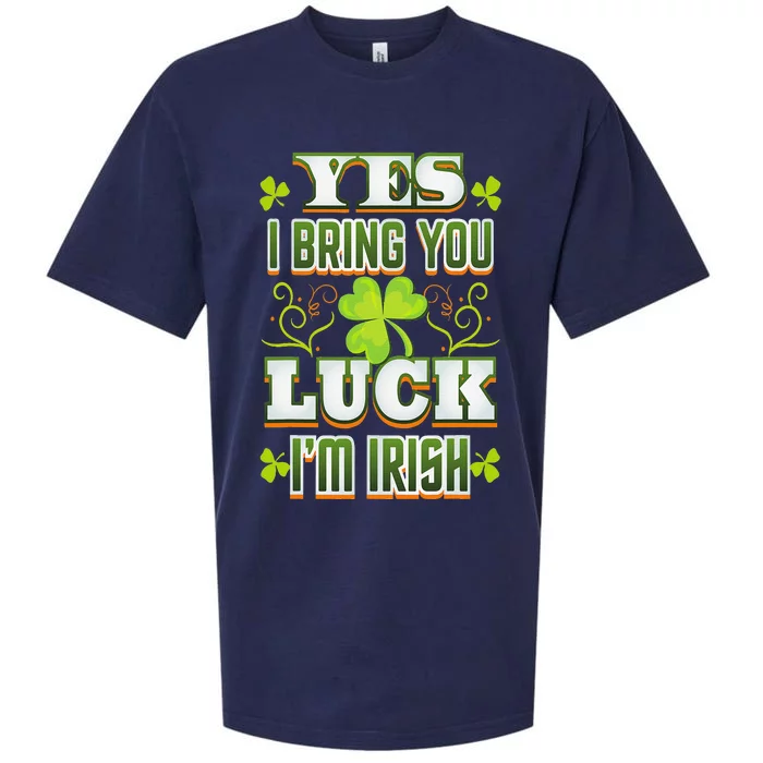 Bring Luck Patricks Day Celebration Sueded Cloud Jersey T-Shirt