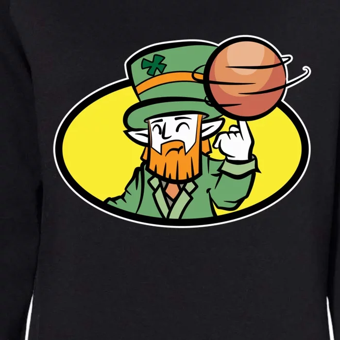 Basketball Lover Player St Patricks Day Green Graphic Gift Womens California Wash Sweatshirt