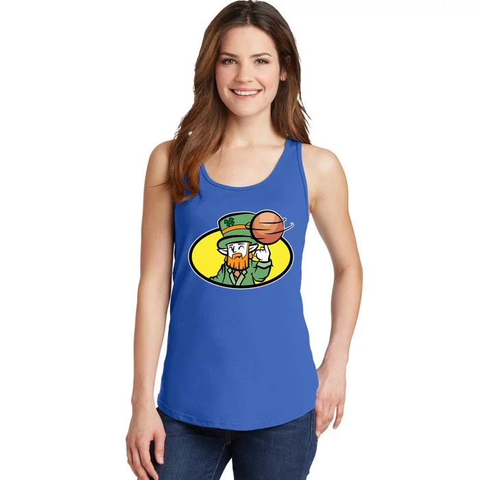 Basketball Lover Player St Patricks Day Green Graphic Gift Ladies Essential Tank