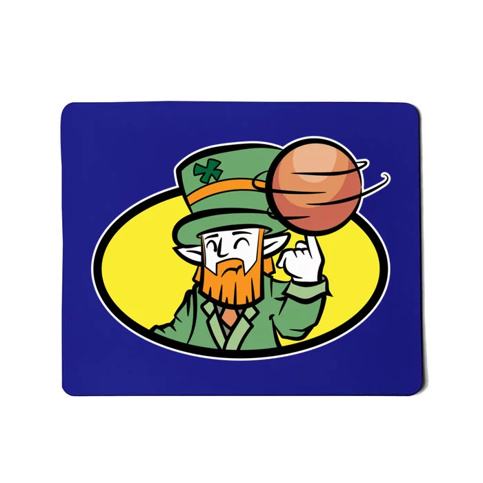 Basketball Lover Player St Patricks Day Green Graphic Gift Mousepad